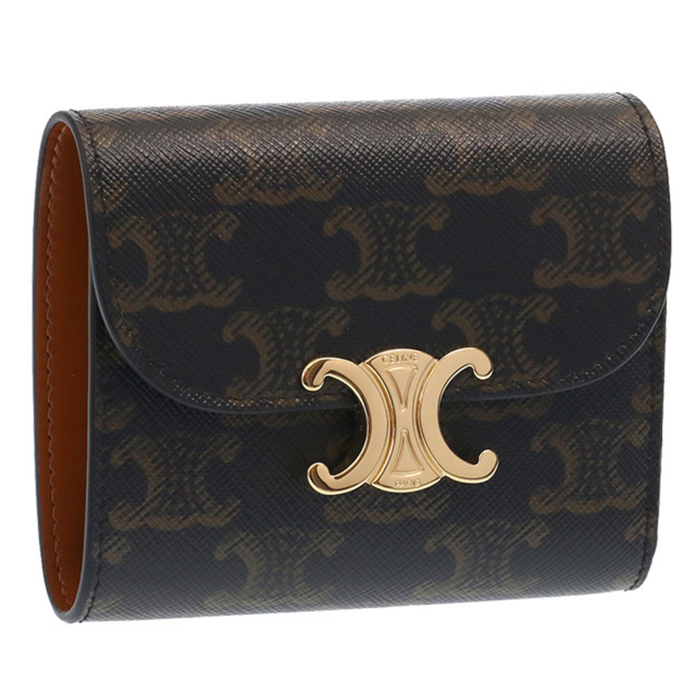 Celine Wallet Triomphe Canvas Trifold Medium Wall… - image 1